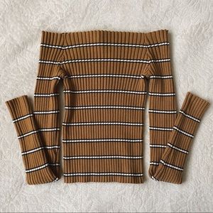 Fitted Off Shoulder Long Sleeve